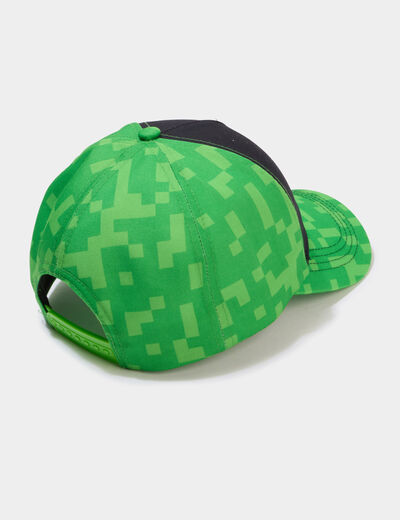 Casquette Minecraft vert gar&ccedil;on