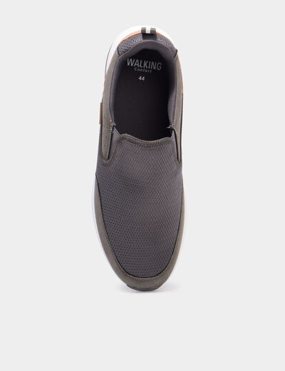 Baskets semelles &eacute;paisses gris homme