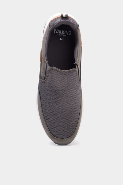 Baskets semelles &eacute;paisses gris homme