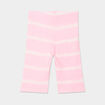 Legging cycliste côtelé coton rose fluo fille