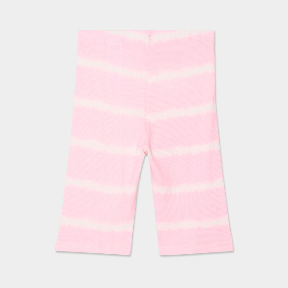 Legging cycliste côtelé coton rose fluo fille