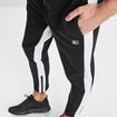 Jogging ajusté détails zippés noir homme