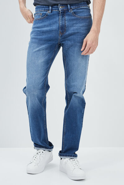 Jeans regular stretch denim double stone homme