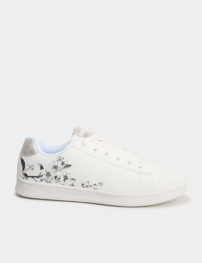 Tennis basses à lacets Creeks gris argent femme