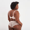 Soutien-gorge emboîtant à dentelle Izzie rose pastel femme grande taille