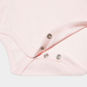 lot 5 bodies us coton manches longues rose clair bebef Lot 5 bodies US coton manches longues rose clair bébé fille