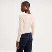 Body ajust&eacute; manches longues beige femme