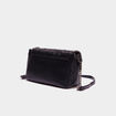 Sac besace chaînes et clous noir femme