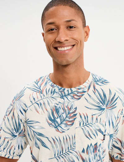 T-shirt manches courtes multicolore homme