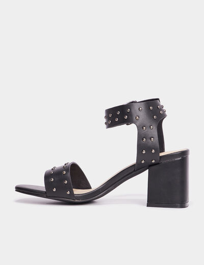 Sandales avec clous et talons Liberto noir femme
