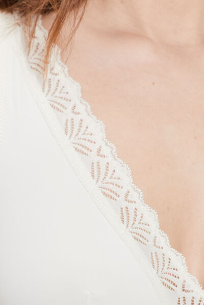 Soutien-gorge foulard creme femme