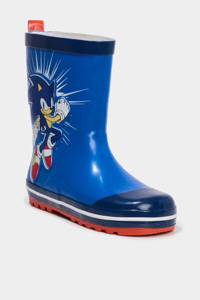 Bottes de pluie Sonic bleu gar&ccedil;on