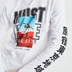 T-shirt manches longues blanc homme