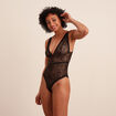 Body foulard dentelle noir femme