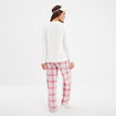 Ensemble pyjama effet polaire 3 pi&egrave;ces rose femme