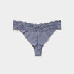 Lot 3 tangas avec dentelle bleu violet femme
