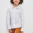 Chemise manches longues blanc garçon