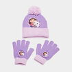 Ensemble bonnet et gants Gabby violet fille