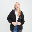 Sweat zippé à capuche Mickey noir femme