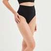 String gainant taille haute noir femme