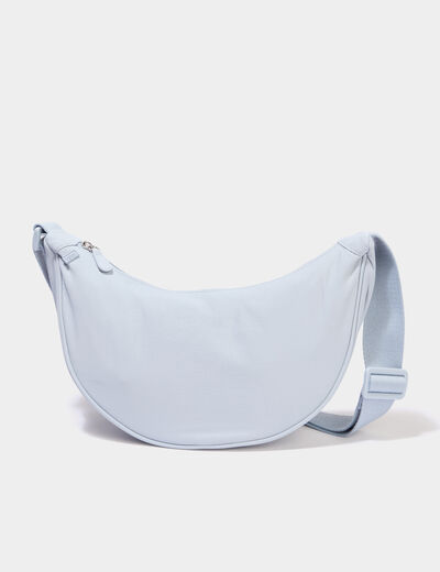 Sac banane en bandouli&egrave;re bleu ciel femme