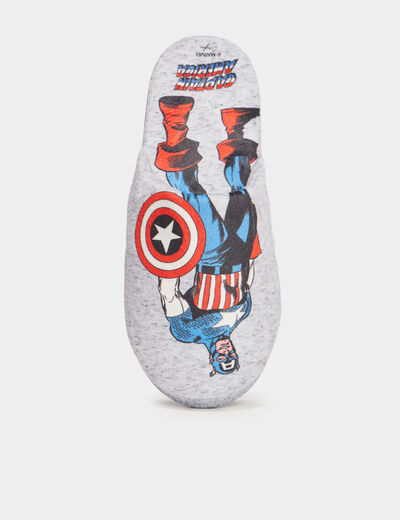 Chaussons mules Marvel Captain America multicolore homme