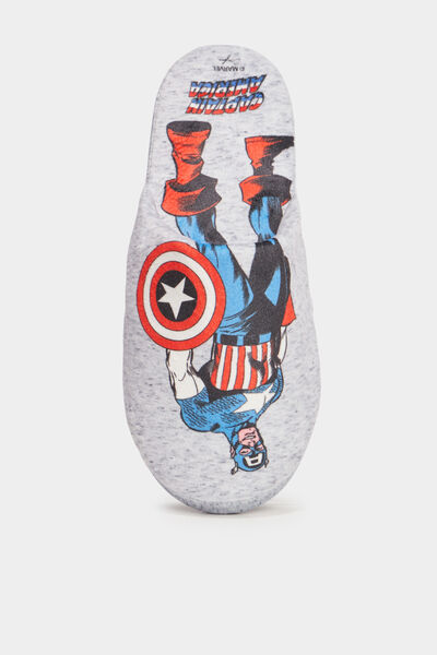 Chaussons mules Marvel Captain America multicolore homme