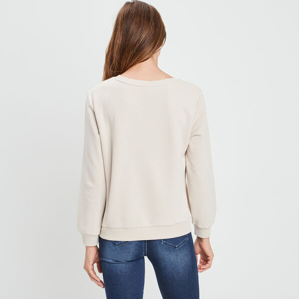 sweat a col rond mickey sable femme Sweat à col rond Mickey sable femme