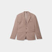 Veste de costume droite ajust&eacute;e taupe homme