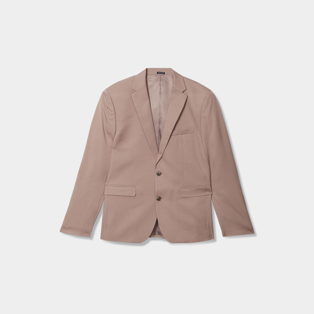 Veste de costume droite ajust&eacute;e taupe homme