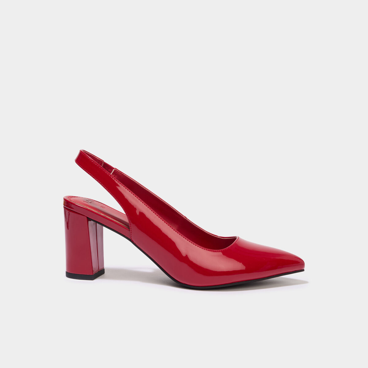 Escarpins &agrave; talons bouts pointus rouge femme