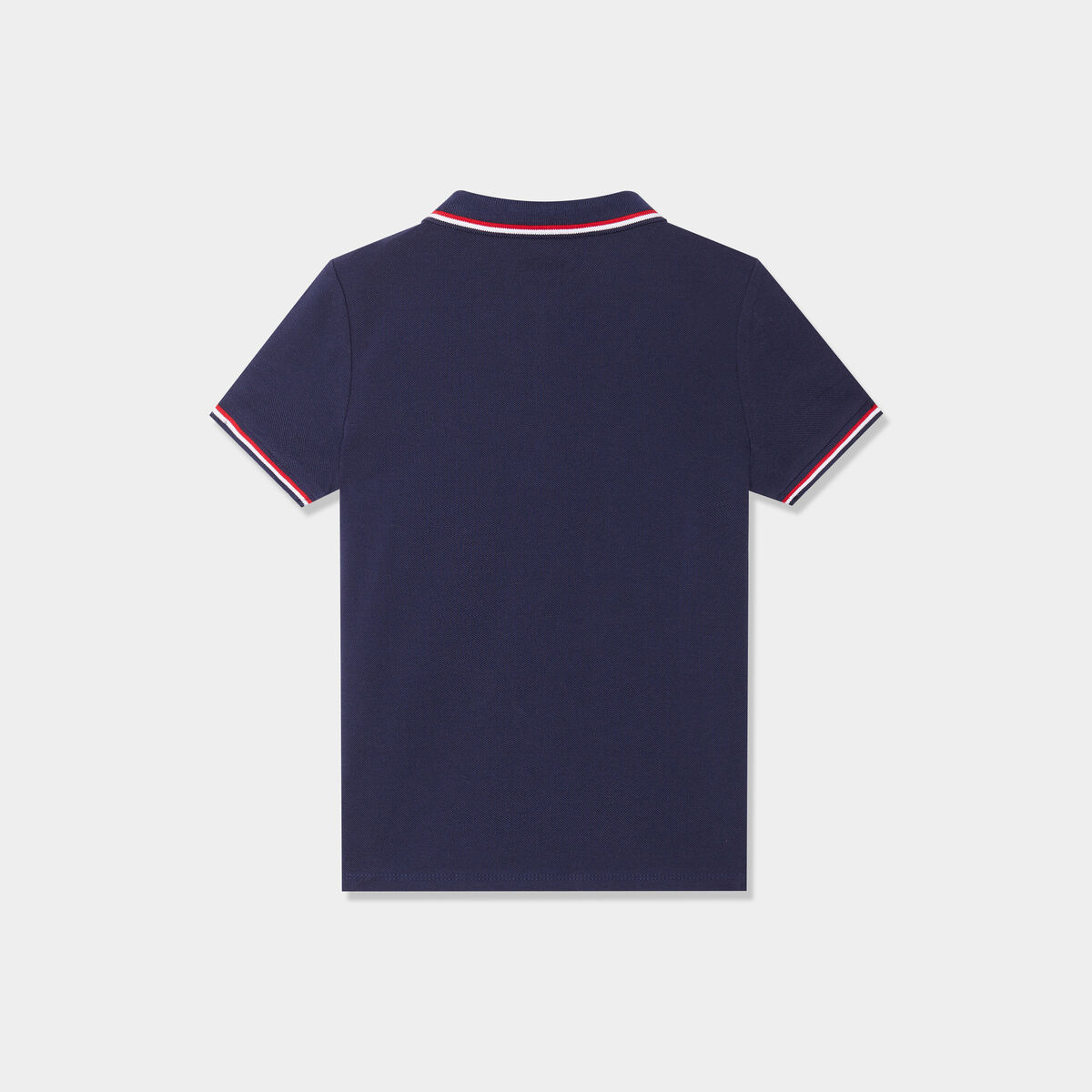 Polo manches courtes coton bleu marine gar&ccedil;on