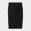 Jupe midi fendue noir femme