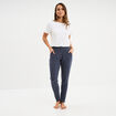 Pantalon de pyjama ajust&eacute; bleu femme