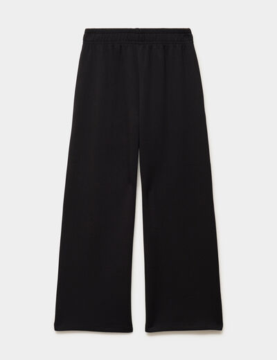 Pantalon de jogging effet stretch noir fille