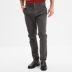 Pantalon chino slim stretch gris foncé homme