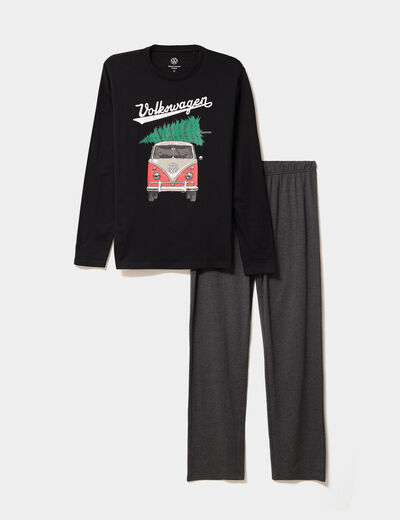 Ensemble pyjama 2 pi&egrave;ces Volkswagen noir homme