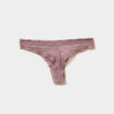 Lot 3 tangas avec dentelle mauve femme