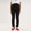 Pantalon slim grossesse avec bandeau noir femme maternit&eacute;