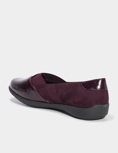 Ballerines bordeaux femme