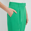 Pantalon jambes larges à pinces vert menthe femme