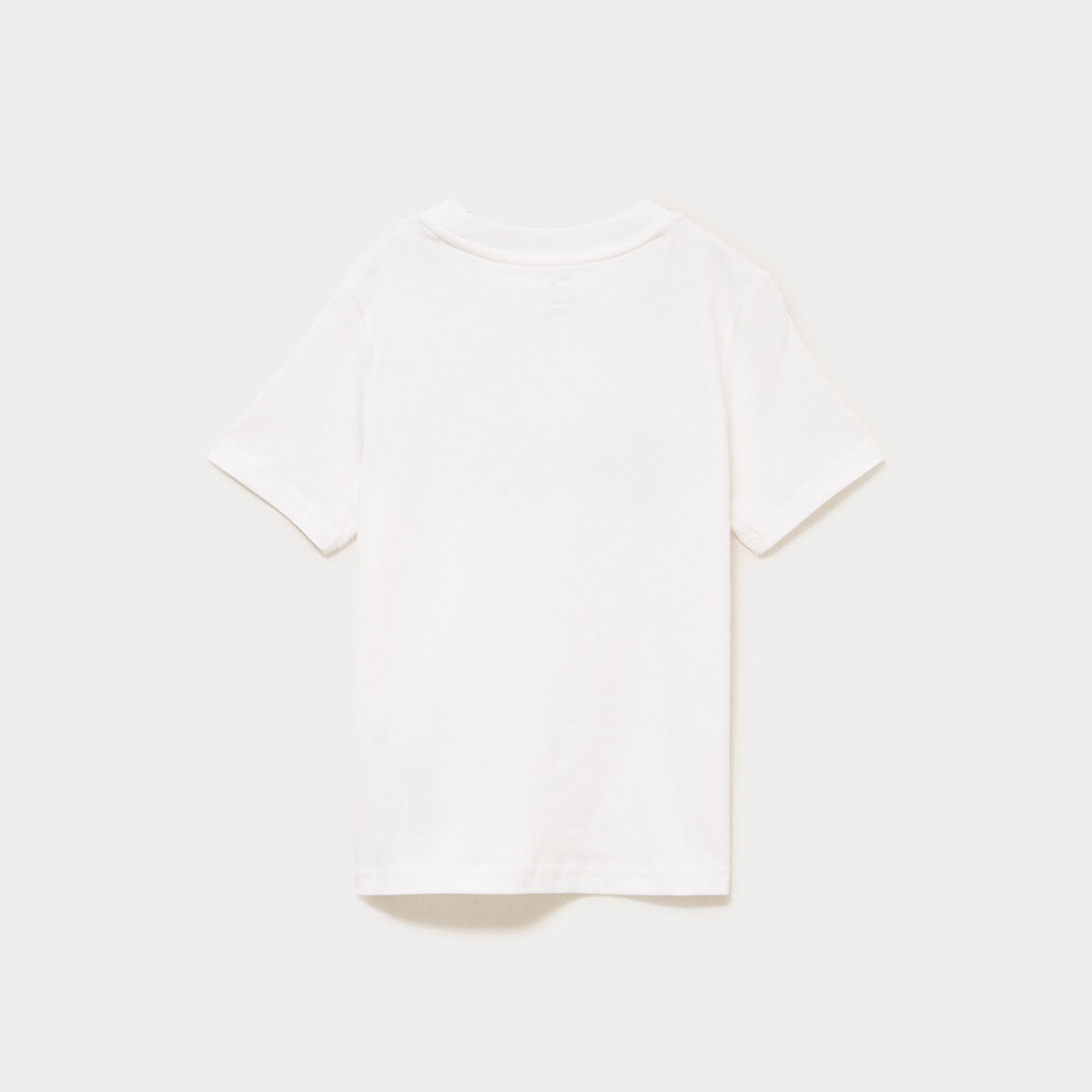 T-shirt manches courtes coton Puma blanc gar&ccedil;on