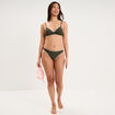 Bas de maillot de bain vert kaki femme