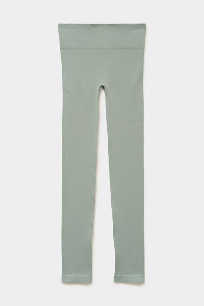 Legging de sport c&ocirc;tel&eacute; stretch vert pastel femme