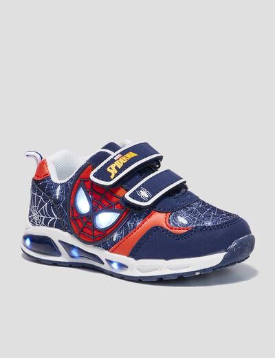 Baskets running lumineuses Spider-Man bleu marine garçon