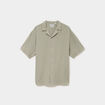 Chemise gaze de coton manches courtes vert clair homme