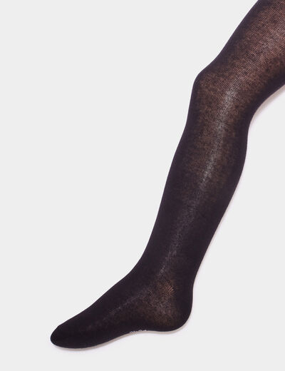 Collant opaque noir fille
