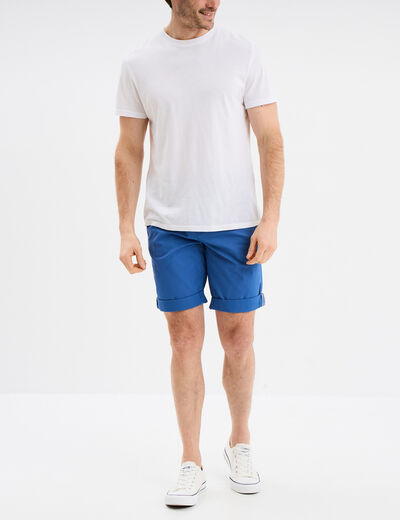 Short chino slim Creeks bleu homme
