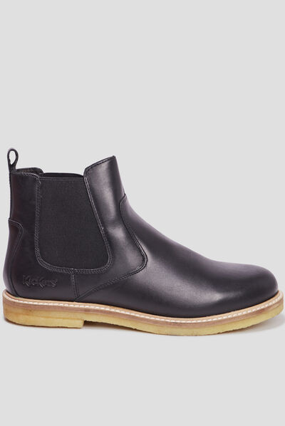 Bottines chelsea en cuir KickHorse noir homme