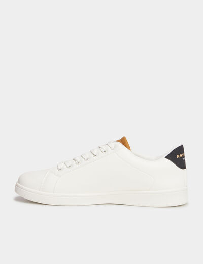 Tennis basses à lacets Aspern Polo blanc homme